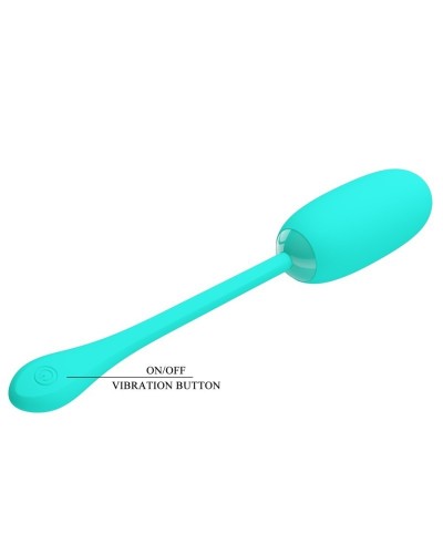 Oeuf Vibrant Julius Turquoise 8 x 3.2cm sextoys et accessoires sur La Boutique du Hard