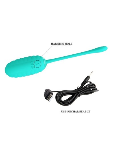 Oeuf Vibrant Kirk 8 x 3.5cm Turquoise sextoys et accessoires sur La Boutique du Hard