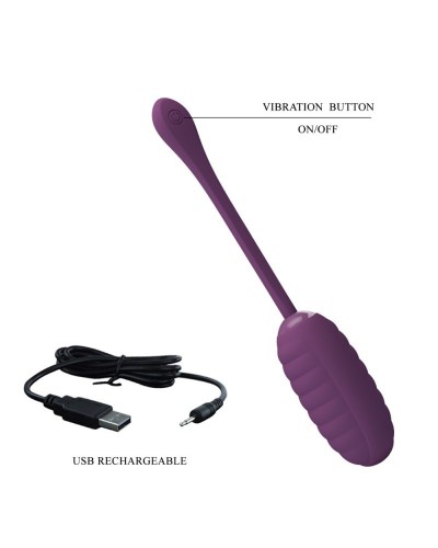 Oeuf Vibrant Sans Fil Connecté Casper 8 x 3.5cm Violet sextoys et accessoires sur La Boutique du Hard