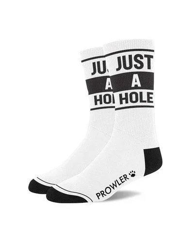 Chaussettes JUST A HOLE Blanches sextoys et accessoires sur La Boutique du Hard