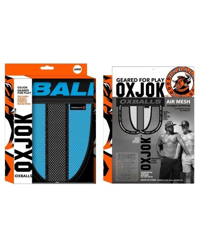 Jockstrap Oxjok Airmesh Bleu sextoys et accessoires sur La Boutique du Hard