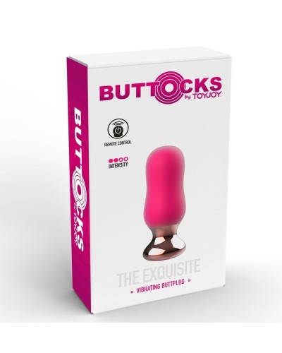 Plug vibrant The Exquisite 7 x 3cm Rose sextoys et accessoires sur La Boutique du Hard