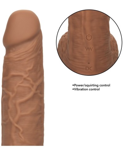 Gode Éjaculateur Vibrant Fuck Squirting 17 x 4.2cm Marron sextoys et accessoires sur La Boutique du Hard