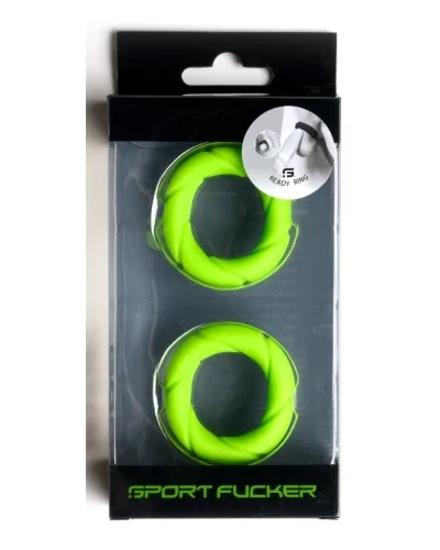 Lot de 2 Cokrings Ready Rings Verts sextoys et accessoires sur La Boutique du Hard