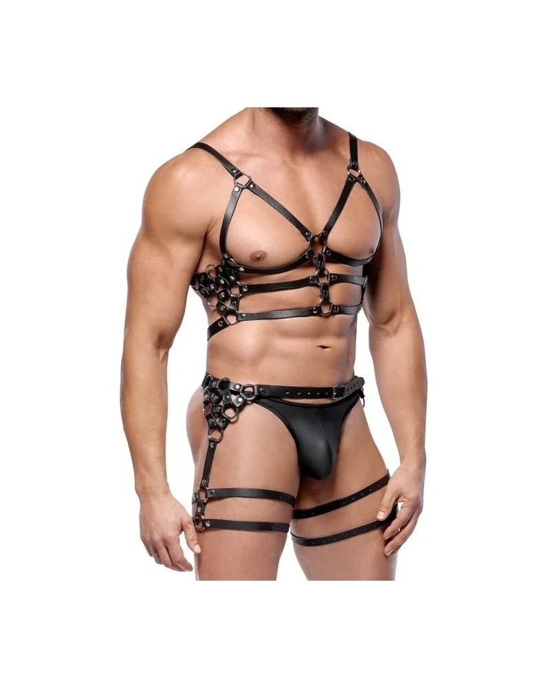 Harnais En Cuir Torse et Cuisses Leatherset M/L sextoys et accessoires sur La Boutique du Hard