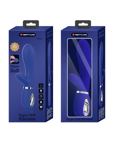 Vibro Rabbit Thomas 11 x 3.8cm Indigo sextoys et accessoires sur La Boutique du Hard