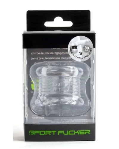 Ballstretcher souple Powerplay 30 mm - Hauteur 35 mm Transparent sextoys et accessoires sur La Boutique du Hard