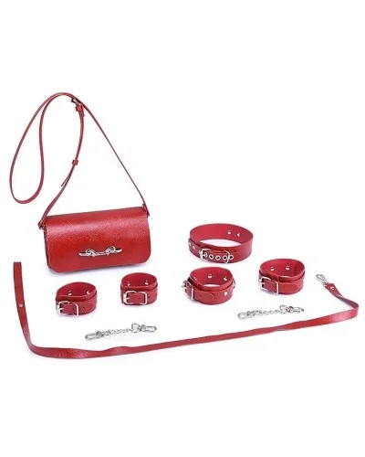 Kit SM Flavia 4 Pièces Rouge sextoys et accessoires sur La Boutique du Hard