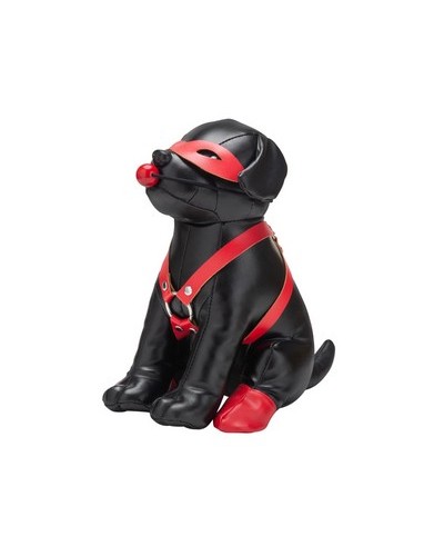 Chien en Simili Bandit 24cm Noir sextoys et accessoires sur La Boutique du Hard