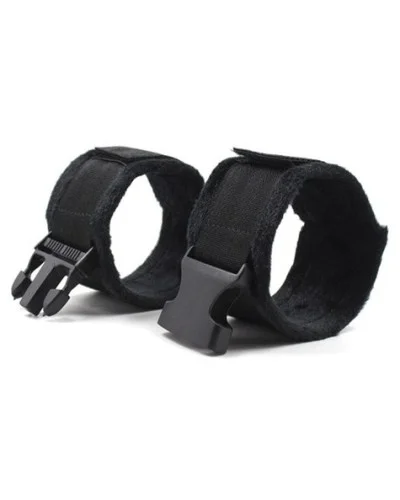 Menottes de chevilles Buckle Noir pas cher