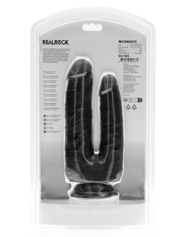 Plug Anal Double Akimbo 35x5 Cm - Marque BUTTR, PVC, Ventouse, étanche - Neuf