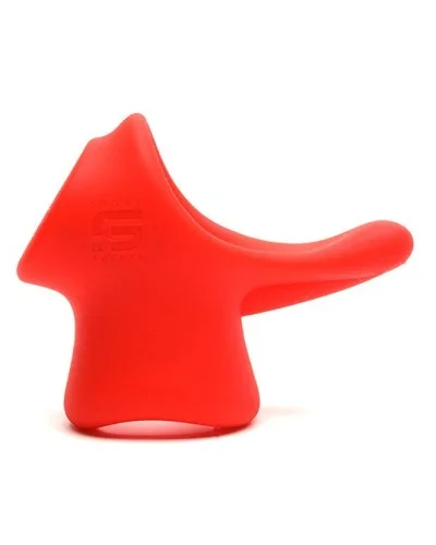 Ballstretcher Silicone Big Tailslide 30 mm - Hauteur 50 mm Rouge sextoys et accessoires sur La Boutique du Hard