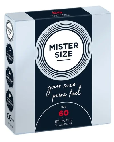 Préservatifs MISTER SIZE 60mm x3 sextoys et accessoires sur La Boutique du Hard