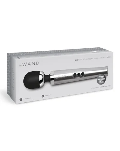 Wand Die Cast Rechargeable 29cm Tête 51mm Gris sextoys et accessoires sur La Boutique du Hard