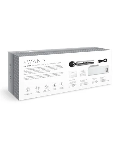 Wand Die Cast Rechargeable 29cm Tête 51mm Gris sextoys et accessoires sur La Boutique du Hard