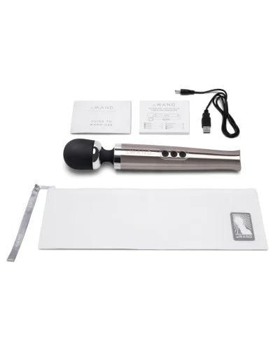 Wand Die Cast Rechargeable 29cm Tête 51mm Gris sextoys et accessoires sur La Boutique du Hard