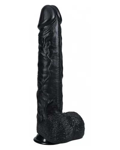 Gode Extra Long 29 x 7cm Noir sextoys et accessoires sur La Boutique du Hard