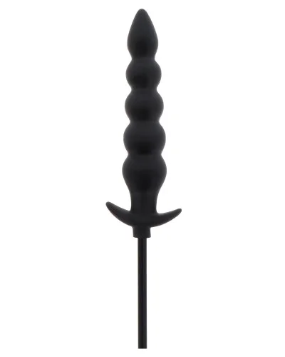 Plug gonflable Ribbed Advanced 18.5 x 4 cm Noir sextoys et accessoires sur La Boutique du Hard