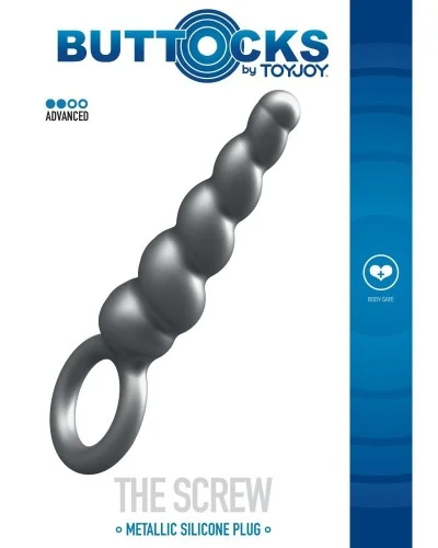 Plug The Screw 10 x 2.7 cm Gris sextoys et accessoires sur La Boutique du Hard