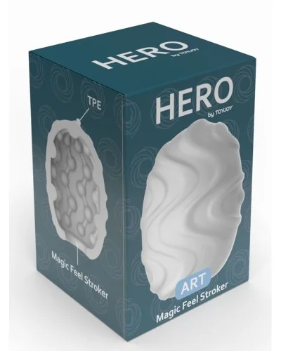 Oeuf de Masturbation Hero Art Blanc sextoys et accessoires sur La Boutique du Hard