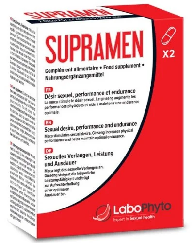 Stimulant Supramen 2 gélules sextoys et accessoires sur La Boutique du Hard