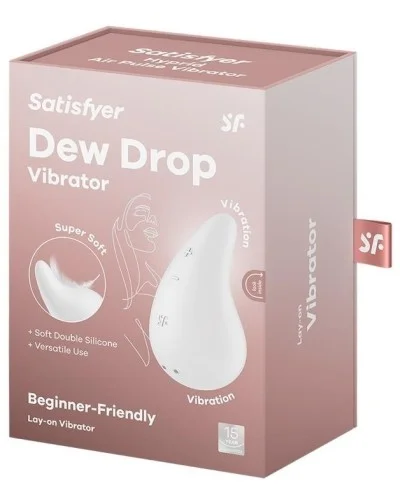 Stimulateur de Clitoris Dew Drop Blanc sextoys et accessoires sur La Boutique du Hard