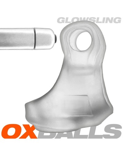 Ballstretcher lumineux Glowsling 30 mm Transparent sextoys et accessoires sur La Boutique du Hard