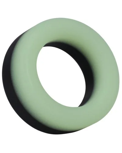 Cockring Phosphorescent The Big O 32 mm Noir-Vert sextoys et accessoires sur La Boutique du Hard