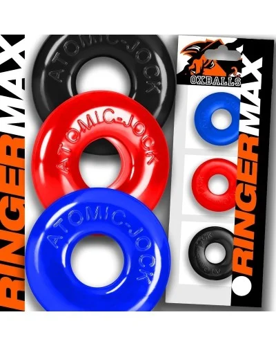 Lot de 3 Cockrings Ringer Max 20 mm Multicolores sextoys et accessoires sur La Boutique du Hard