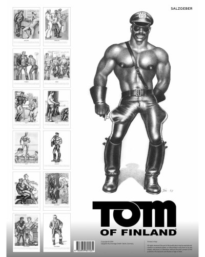 Calendrier 2025 Tom of Finland sextoys et accessoires sur La Boutique du Hard