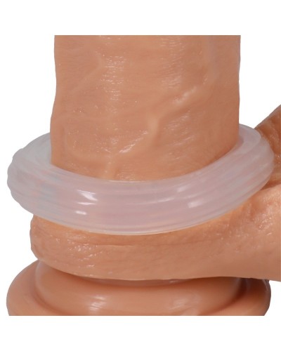 Cockring The Ribbed Donut 28 mm Transparent sextoys et accessoires sur La Boutique du Hard