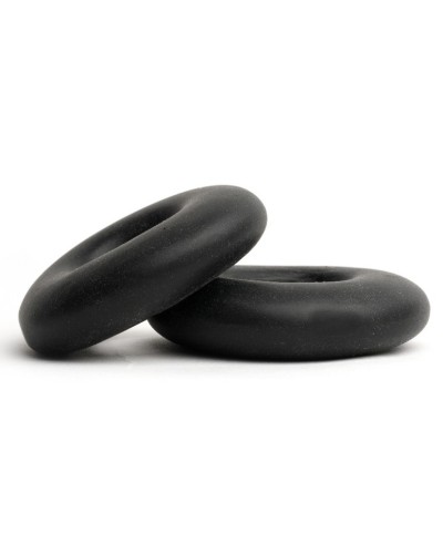 Lot de 2 Cockrings souples Stacker 20 mm Noirs sextoys et accessoires sur La Boutique du Hard