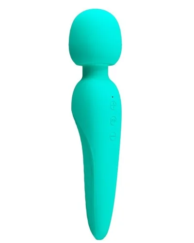 Wand Meredith 21.5cm Tête 50mm Turquoise sextoys et accessoires sur La Boutique du Hard