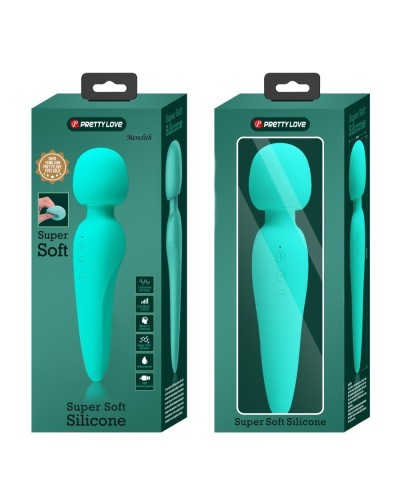 Wand Meredith 21.5cm Tête 50mm Turquoise sextoys et accessoires sur La Boutique du Hard