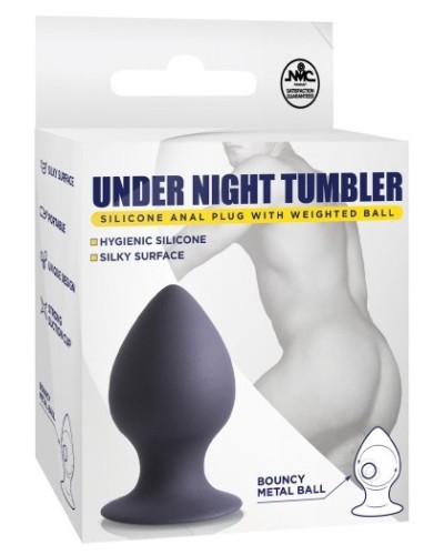 Plug à bille Under Night 7 x 4.2cm - Poids 82g sextoys et accessoires sur La Boutique du Hard