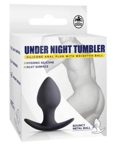 Plug avec bille Night Up 8 x 4cm - Poids 110g sextoys et accessoires sur La Boutique du Hard