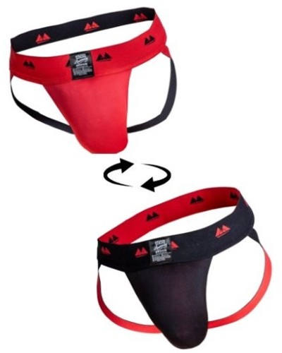 Jockstrap Rev2 Noir Rouge sextoys et accessoires sur La Boutique du Hard